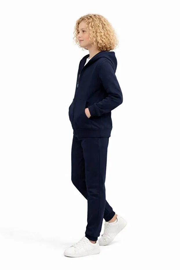 Детский комплект толстовки и штанов на молнии с капюшоном Vandelo, Navy Blue — фото 2