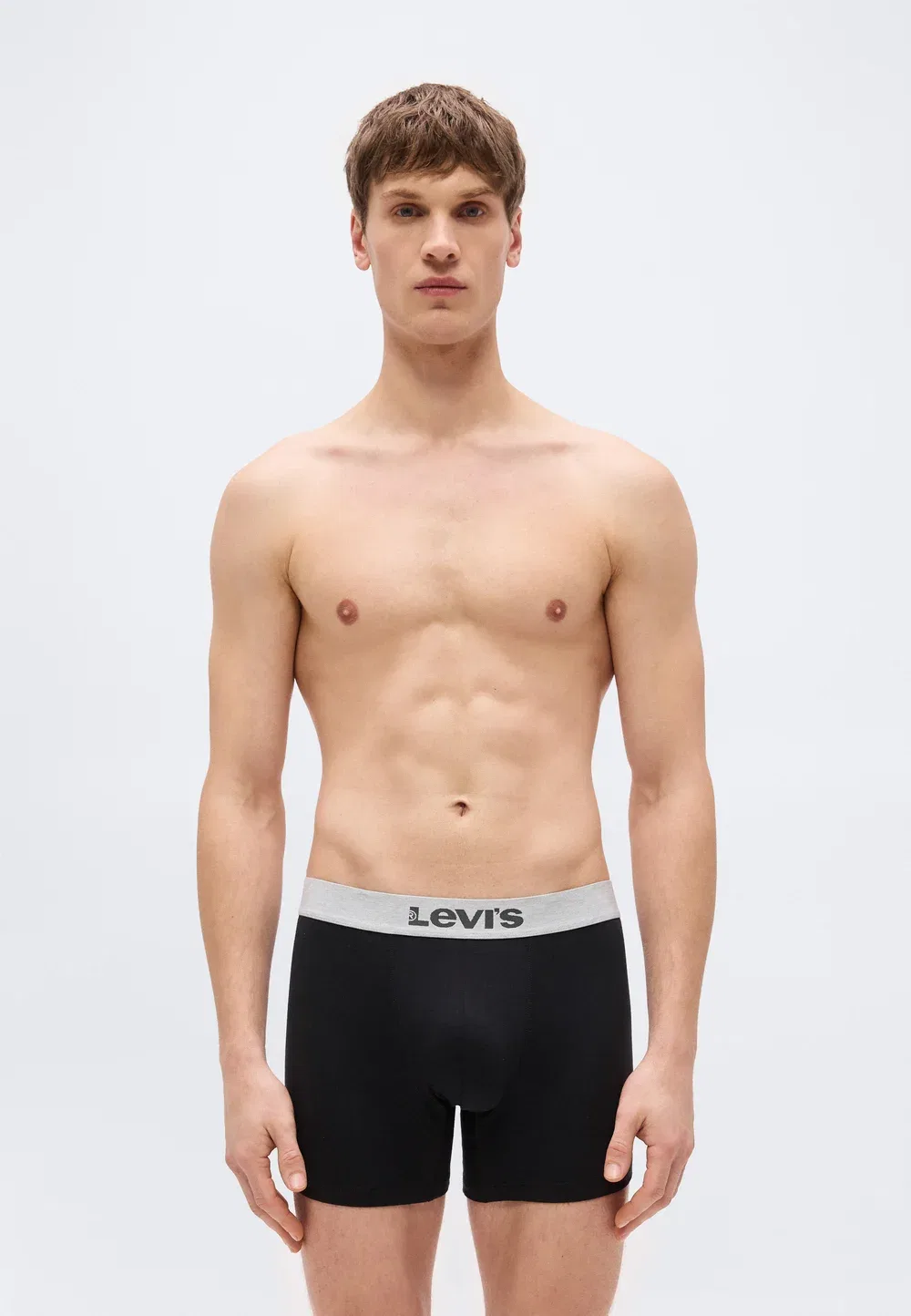 Комплект из 3 мужских трусов-боксеров Levi'S, Mid Grey Melange — фото 4