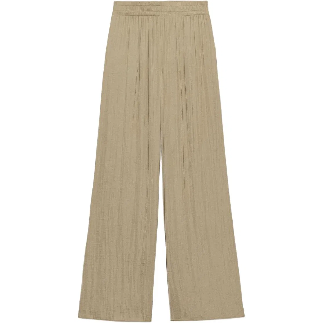 Женские брюки свободного кроя с широкой штаниной Brown/Dark Taupe ZARA