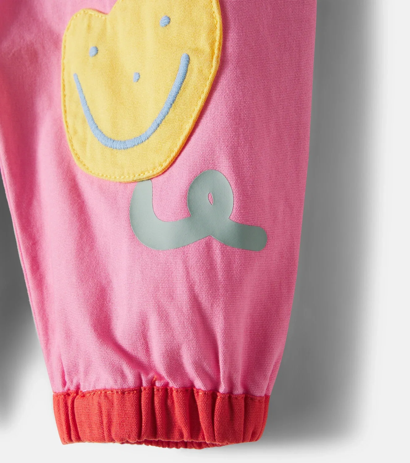 Детские джинсы с аппликацией Stella Mccartney Kids, розовый — фото 3