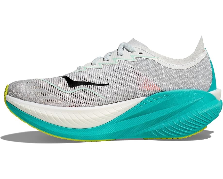 Кроссовки Hoka Mach X 2, цвет Frost/Electric Aqua — фото 4