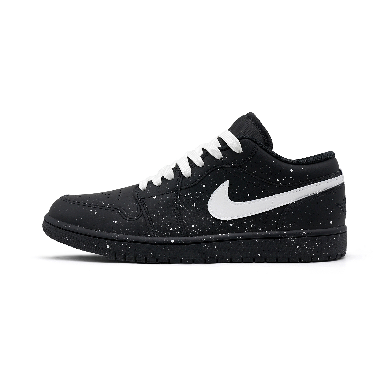 

Jordan Air 1 Black Warrior Устойчивые к истиранию низкие баскетбольные кроссовки в винтажном стиле для мужчин черно-белые