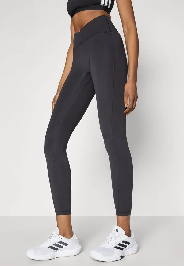 3 stripes studio all me 7/8 xover leggings Adidas Performance, Black — фото 4