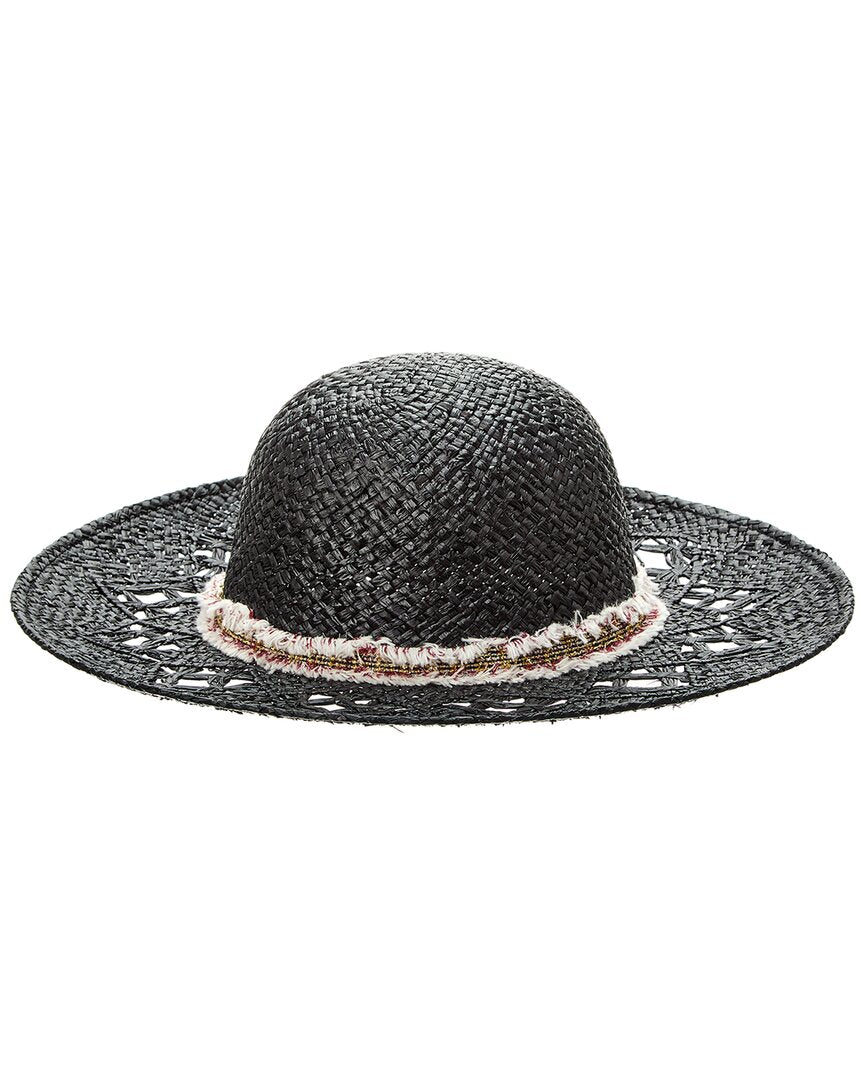 

Солнцезащитная шляпа из рафии Surell Accessories, черный