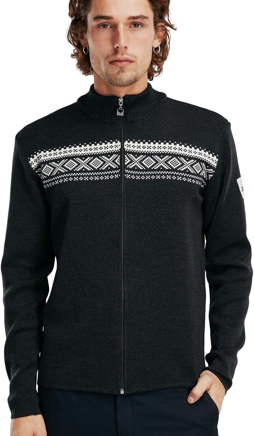 

Свитер Dalestolen Jacket Dale of Norway, цвет Dark Charcoal/Off-White