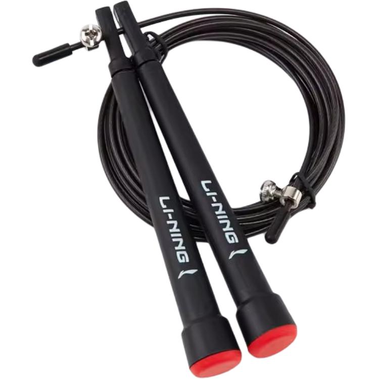 

Скакалка для скоростных тренировок материал троса pvc стальной трос, материал рукоятки pvc для учеников LINING, черный