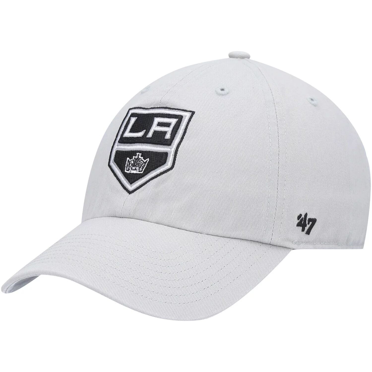 

Мужская серая регулируемая кепка Los Angeles Kings '47 Clean Up