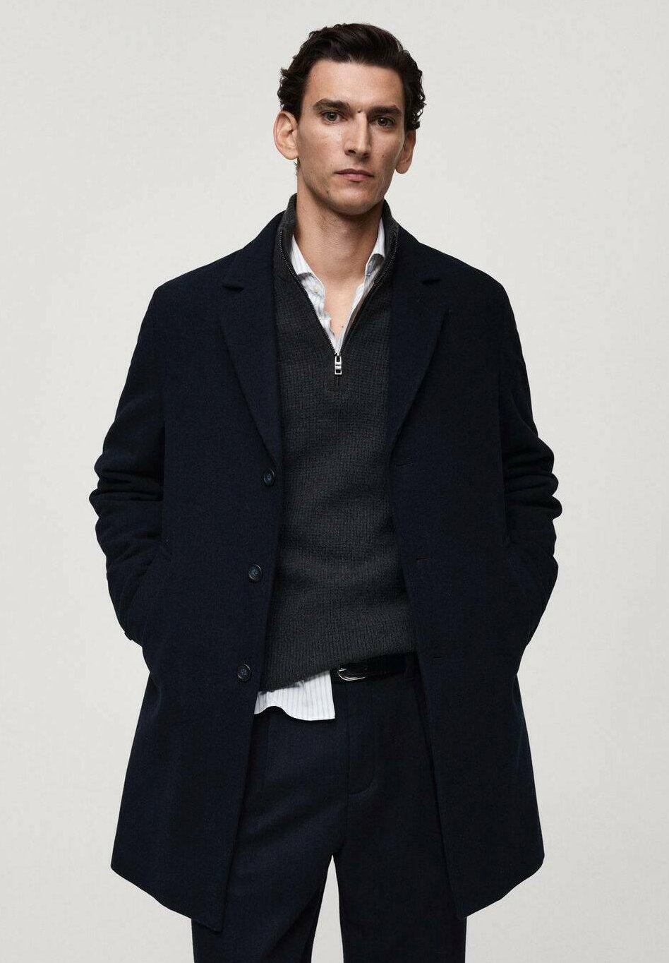 

Классическое пальто Cappotto corto Mango, цвет Royal Blue