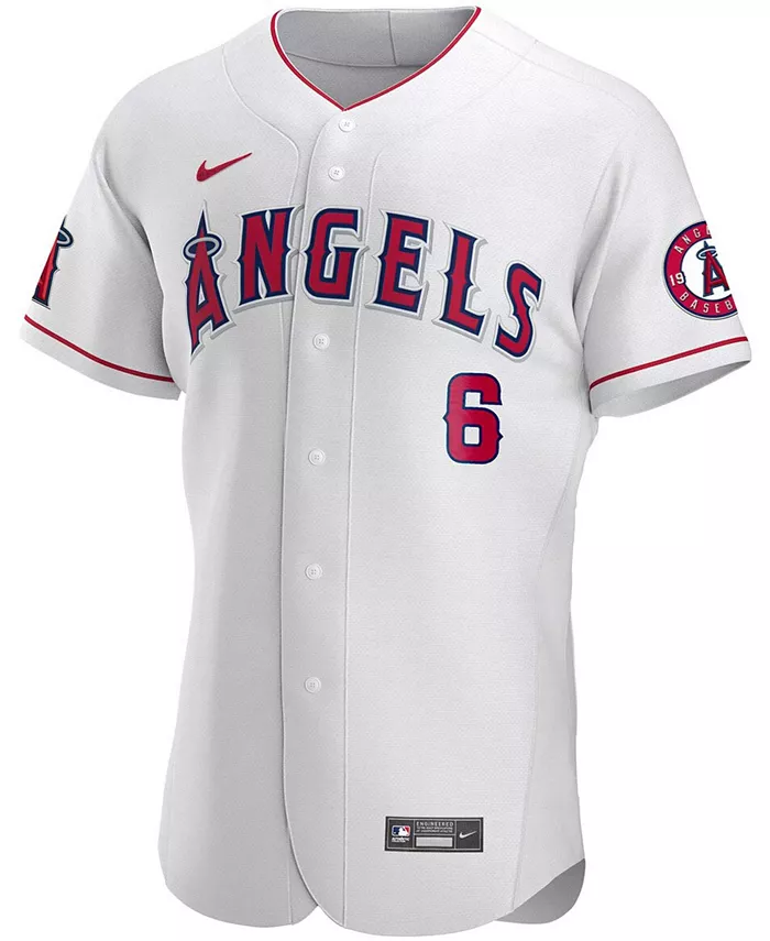 Мужская белая аутентичная футболка игрока Anthony Rendon команды Los Angeles Angels Nike — фото 3