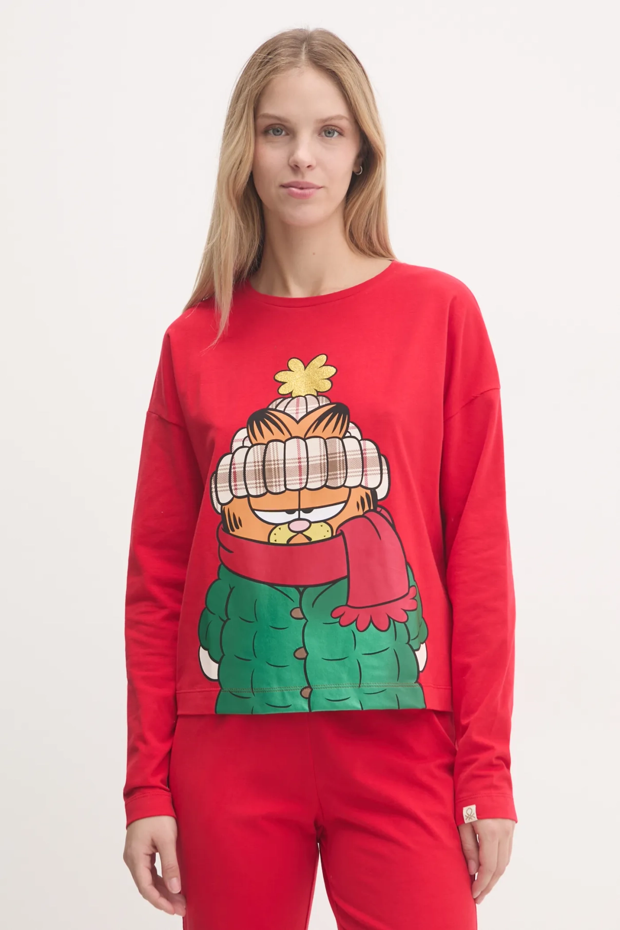 

Ночной топ x GARFIELD United Colors of Benetton, красный