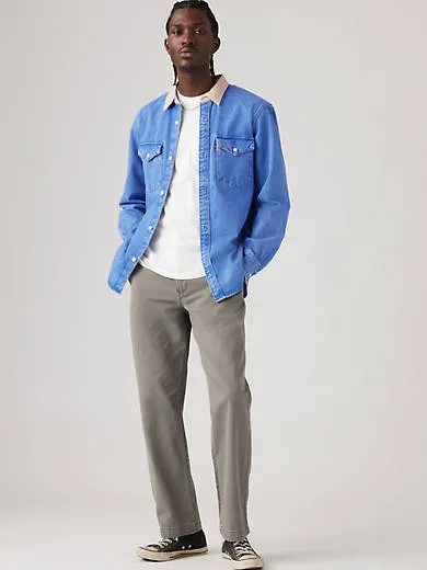 

Аутентичные мужские брюки прямого кроя Levi's xx Chino, серый
