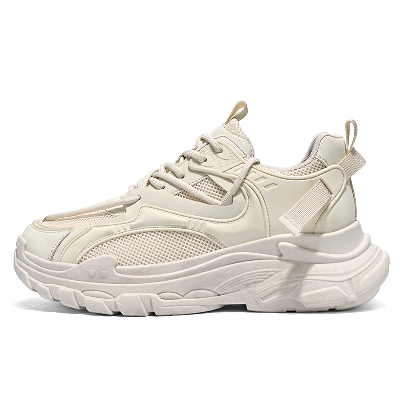 

M.M Party Амортизирующие нескользящие устойчивые к истиранию поддерживающие баланс низкие повседневные туфли мужские бежевые, цвет Beige