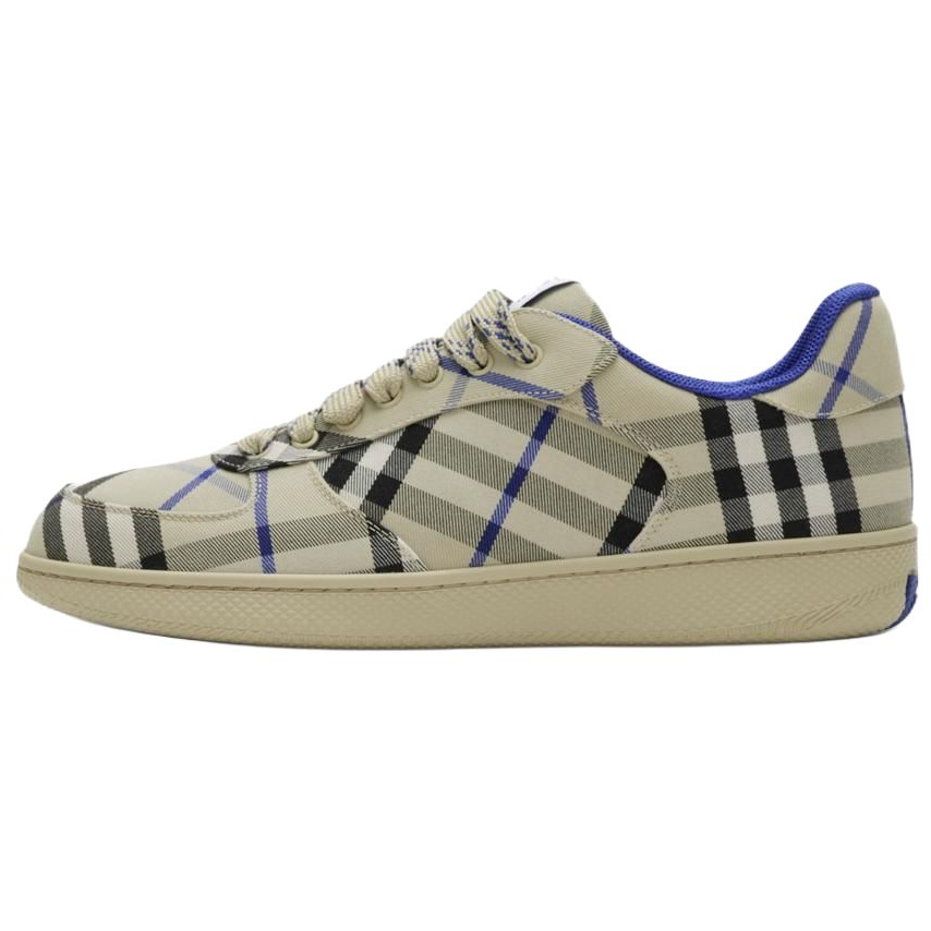 

Burberry Кроссовки Terrace Plaid Low Top для скейтбординга, синие, мужские