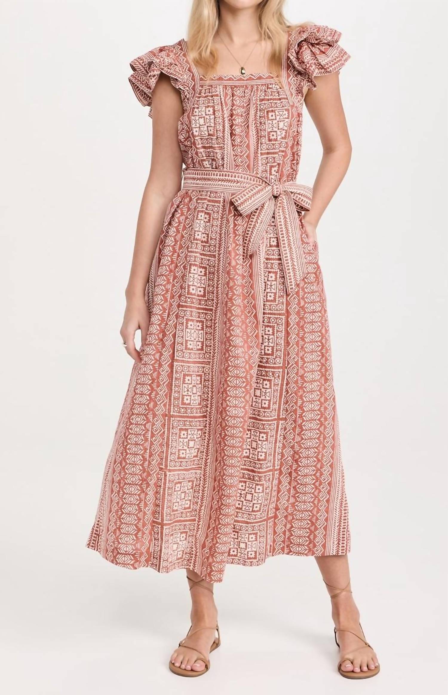 

Платье Ingrid Ankle с принтом Tomar Cleobella, цвет tomar print
