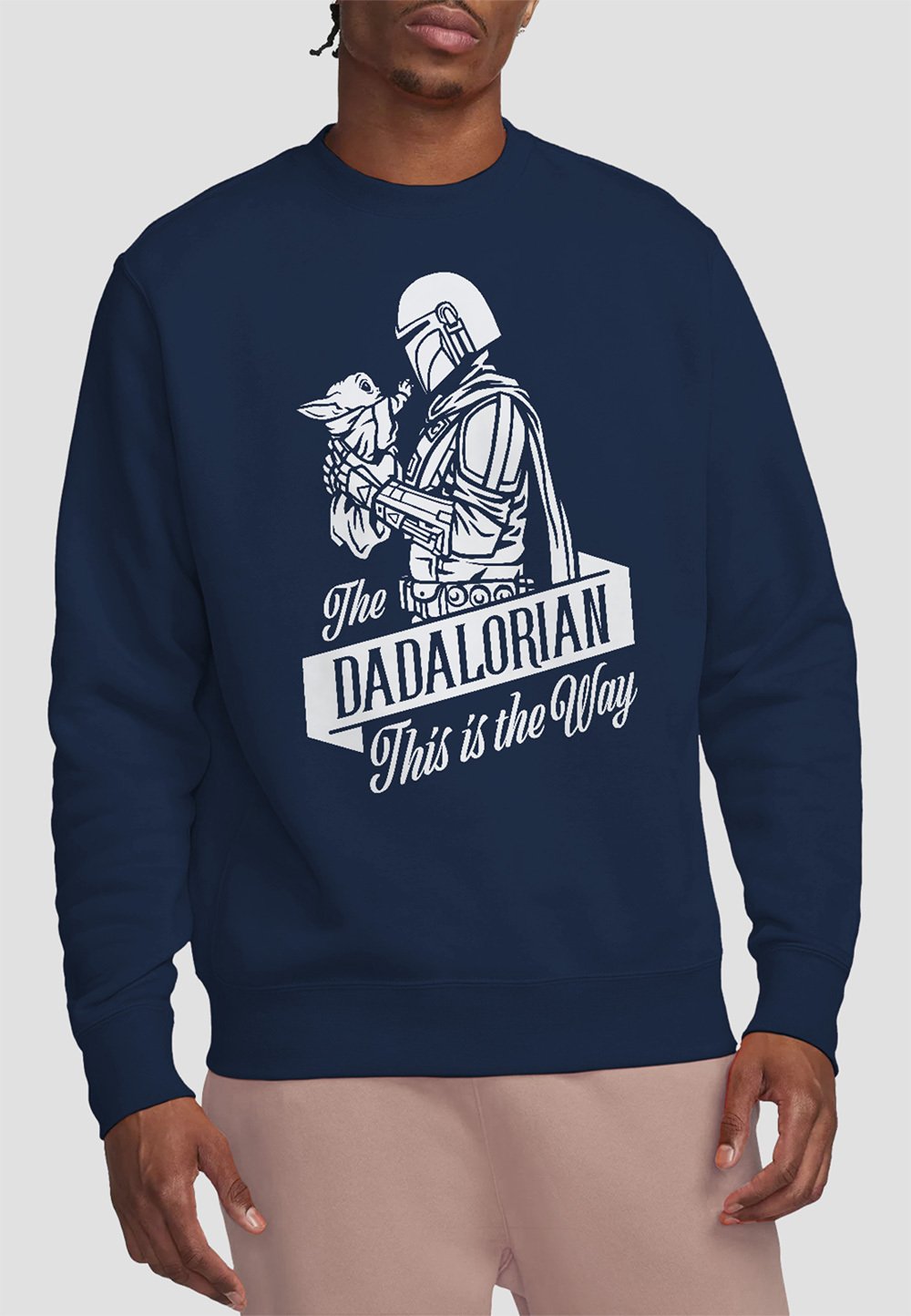 

Толстовка STAR WARS FATHERS DAY THE DADALORIAN MANDALORIAN PRINT Star Wars, темно-синий
