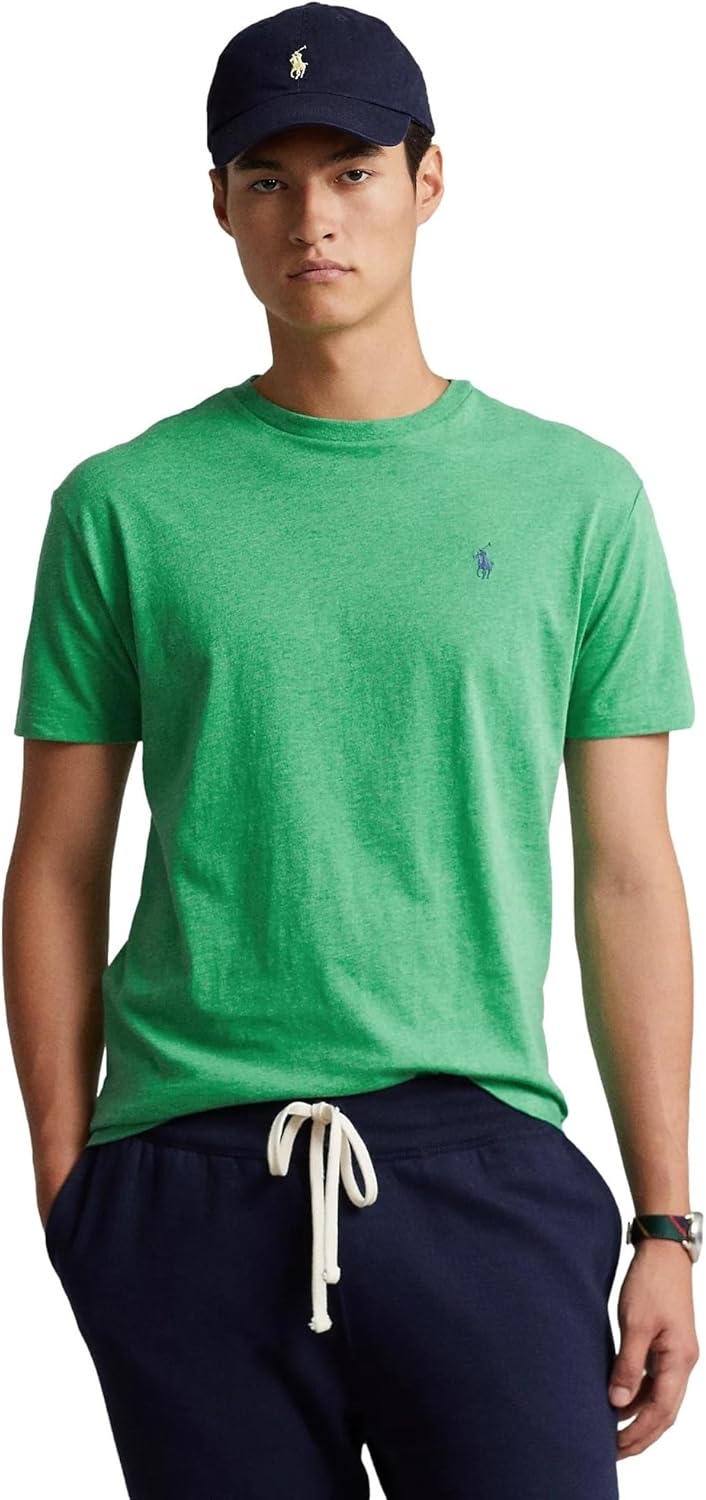 Футболка Polo Ralph Lauren Mens Ps200, (2024 Collection) Palm Green Heather — фото 2