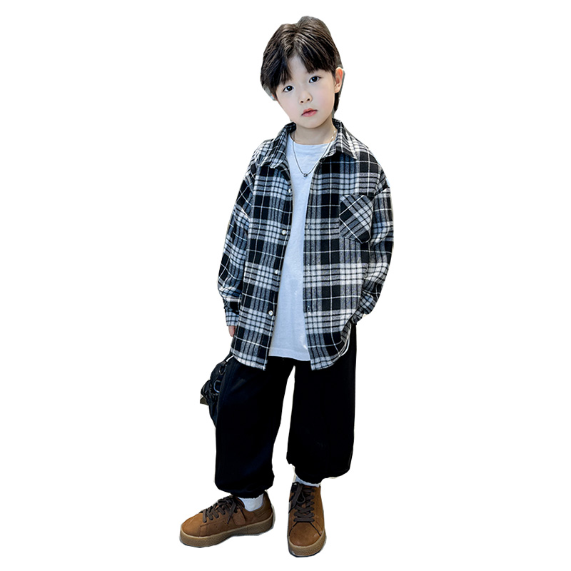 

Рубашка с лацканом Grade School Casual Shirts Lapel Moderate EASTERN CAMEL, черный