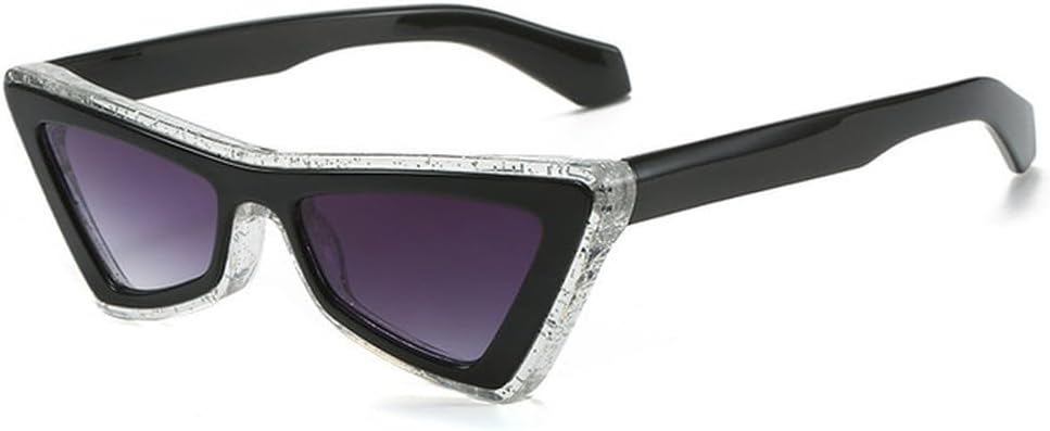 

Ретро-солнцезащитные очки «кошачий глаз» для женщин, защита от ультрафиолета UV400, леопардовый градиент, модные мужские солнцезащитные очки класса люкс TVTBBVV, Black