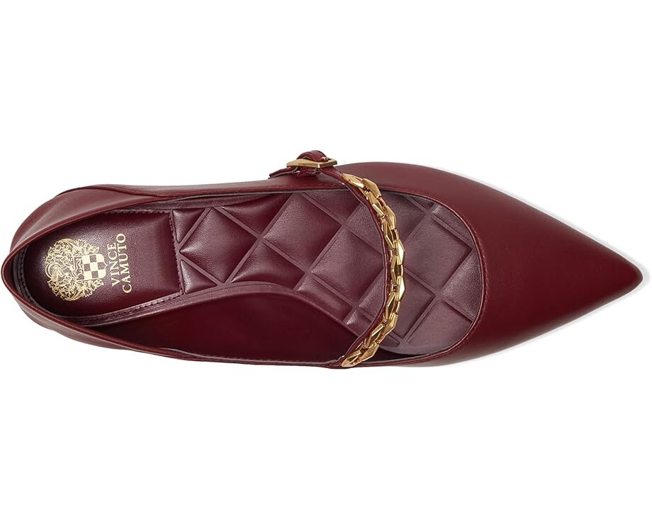 Туфли Vince Camuto Aylin Chain-Link Ballet Flat, цвет Chianti — фото 2