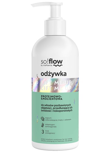 

So!flow, Протеиновый кондиционер для волос с низкой пористостью без объема, 300 мл