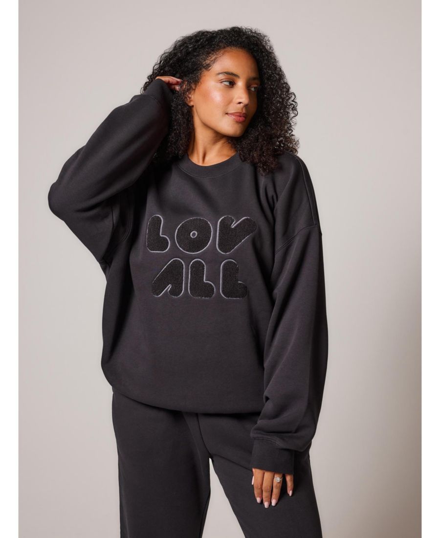 

Женская толстовка оверсайз с длинными рукавами LOVALL, Shadow