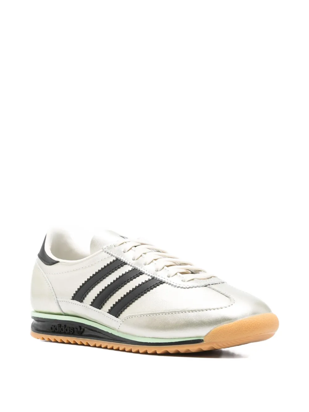Кроссовки SL 72 OG из металлизированной кожи с тремя полосками adidas, серебряный — фото 2