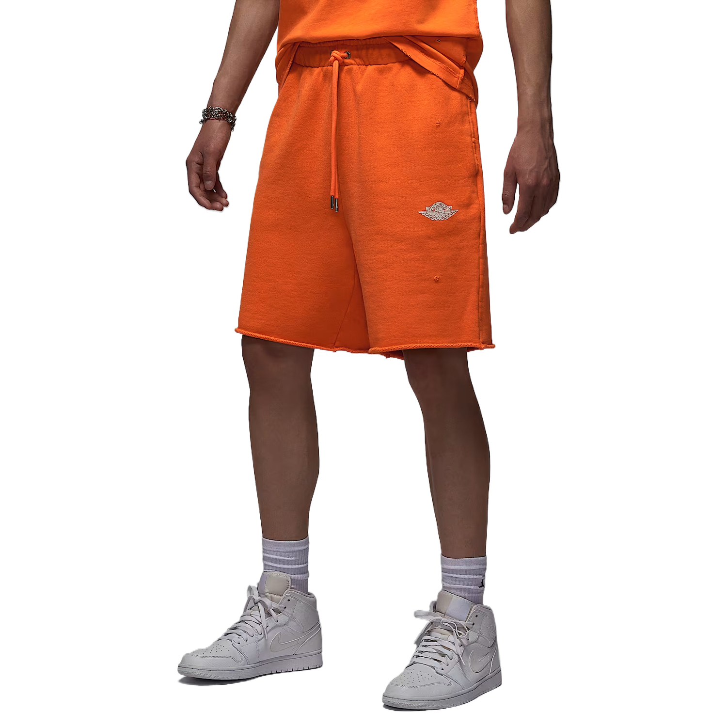 

Jordan Повседневные шорты мужские fresh orange/sail white