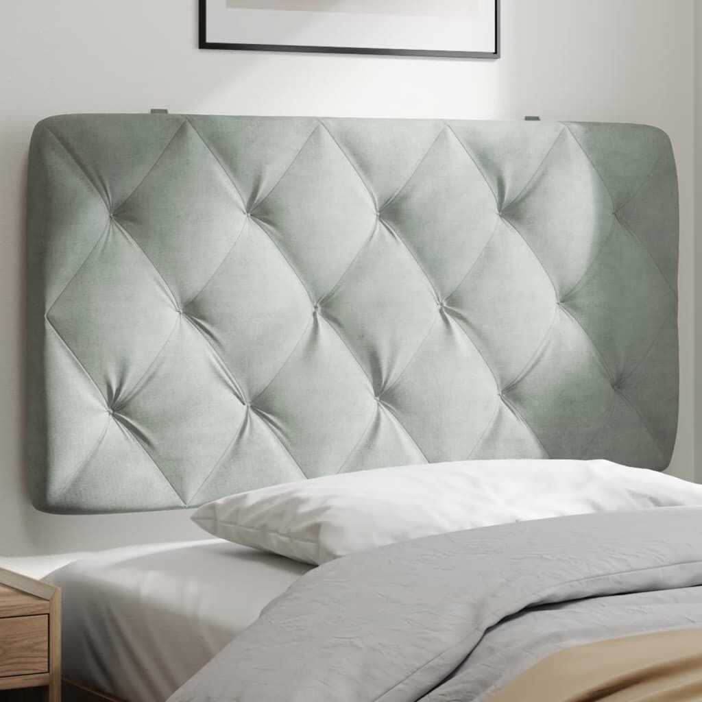

Подушка на изголовье светло-серый бархат 100 см DKD HOME DECOR