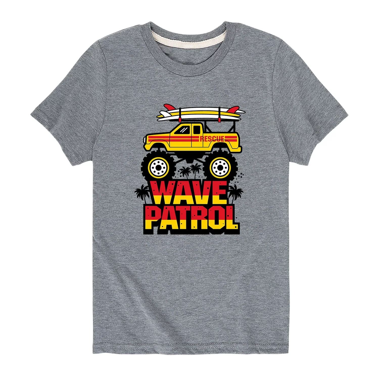 

Футболка с графическим рисунком Wave Patrol Monster Truck для мальчиков 8–20 лет Licensed Character