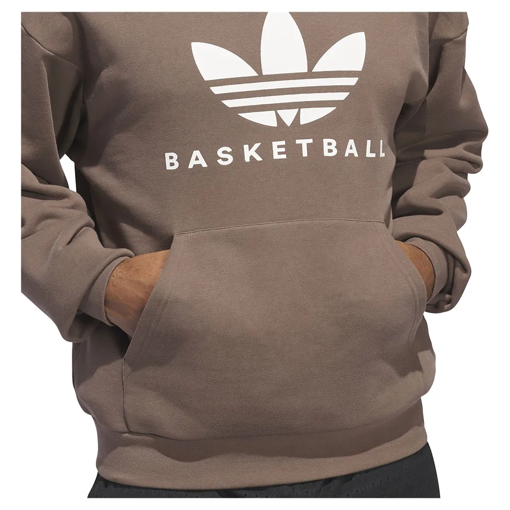 Худи adidas Originals Originals Basketball, коричневый — фото 4