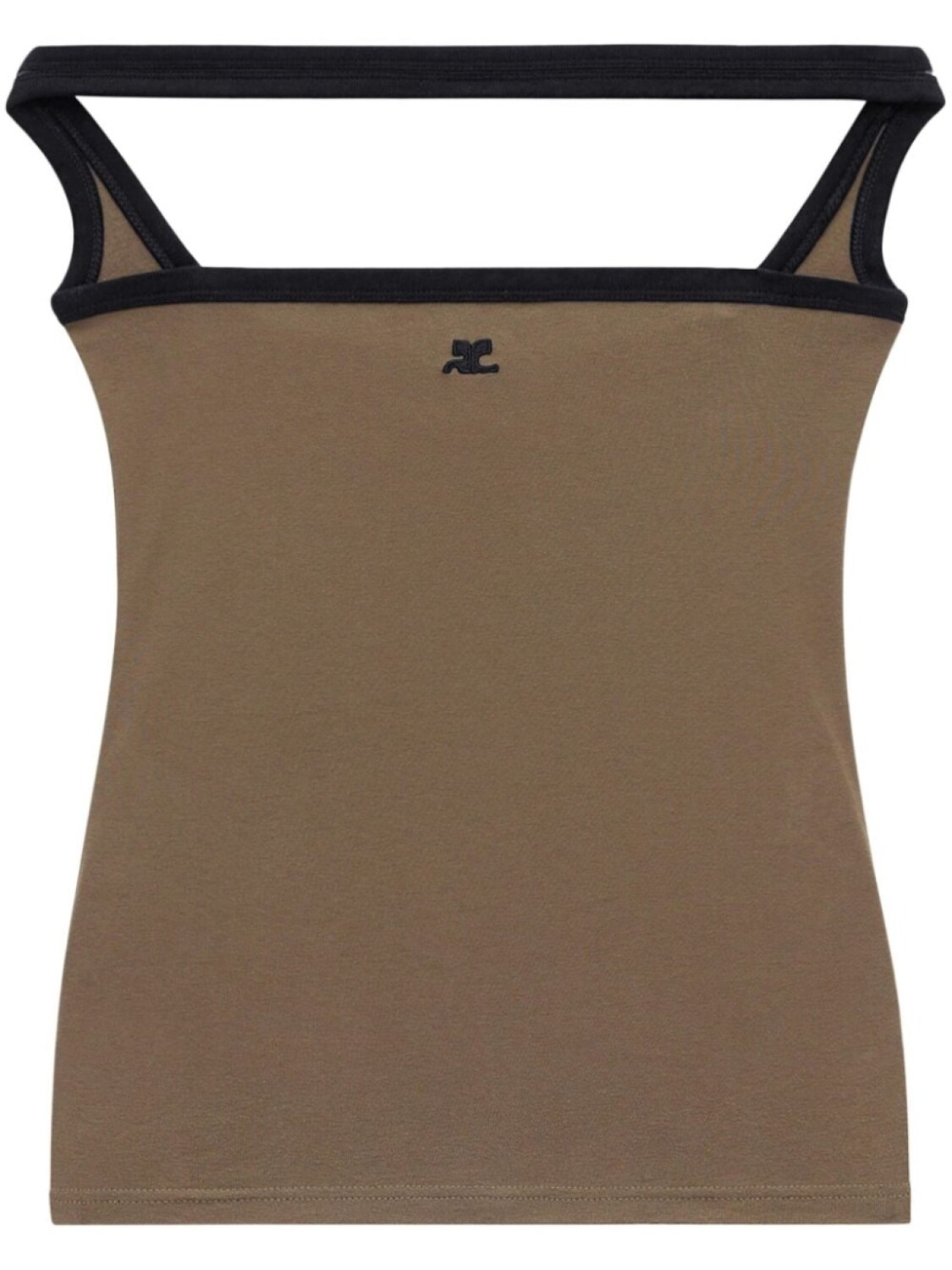 

Courrèges топ Hyperbole Contrast без рукавов, зеленый