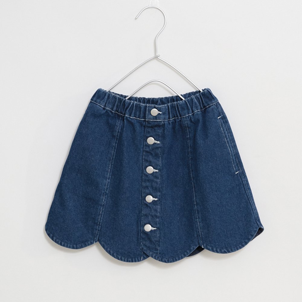 Джинсовая юбка с фестончатым краем Branshes, blue