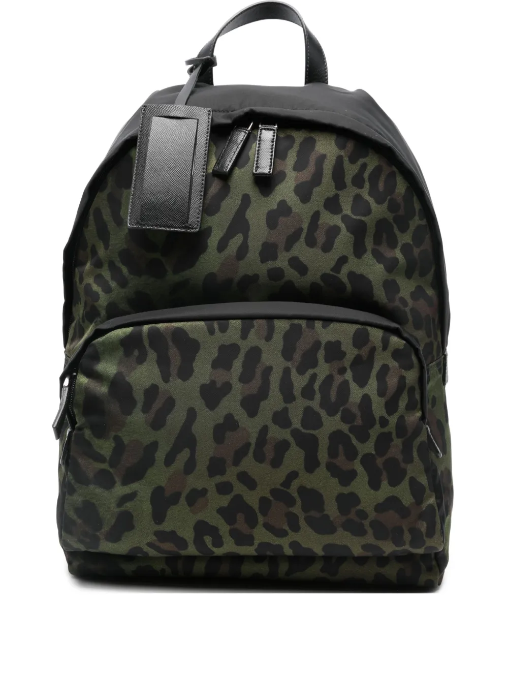 

Рюкзак с леопардовым принтом Prada, зеленый