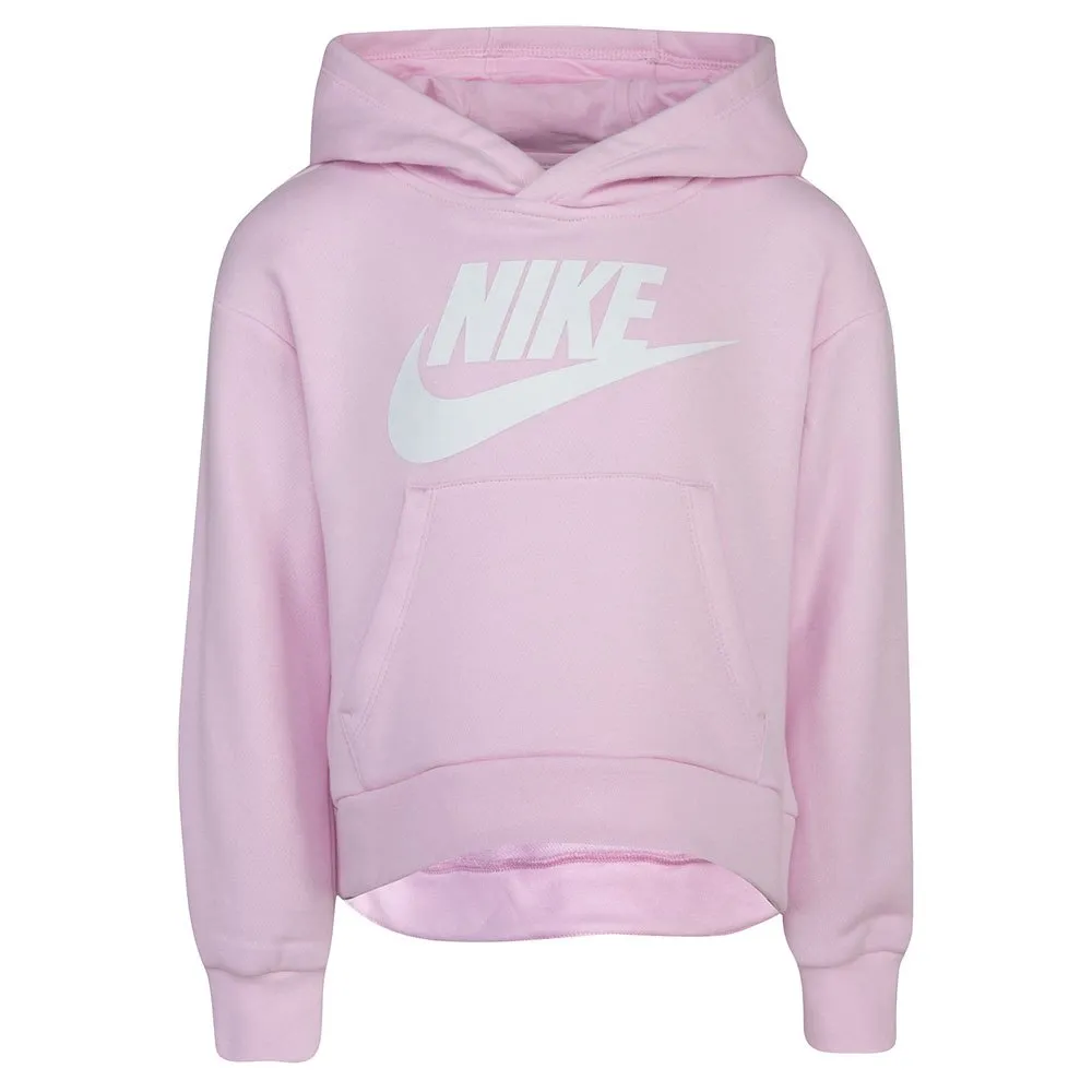 

Толстовка Nike Club Fleece High Low, розовый