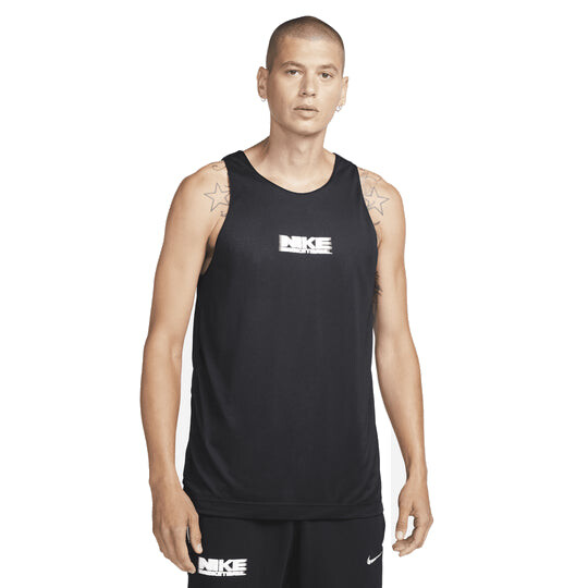Джерси dri fit стандартный выпуск двусторонний баскетбольный джерси Nike, черный — фото 3
