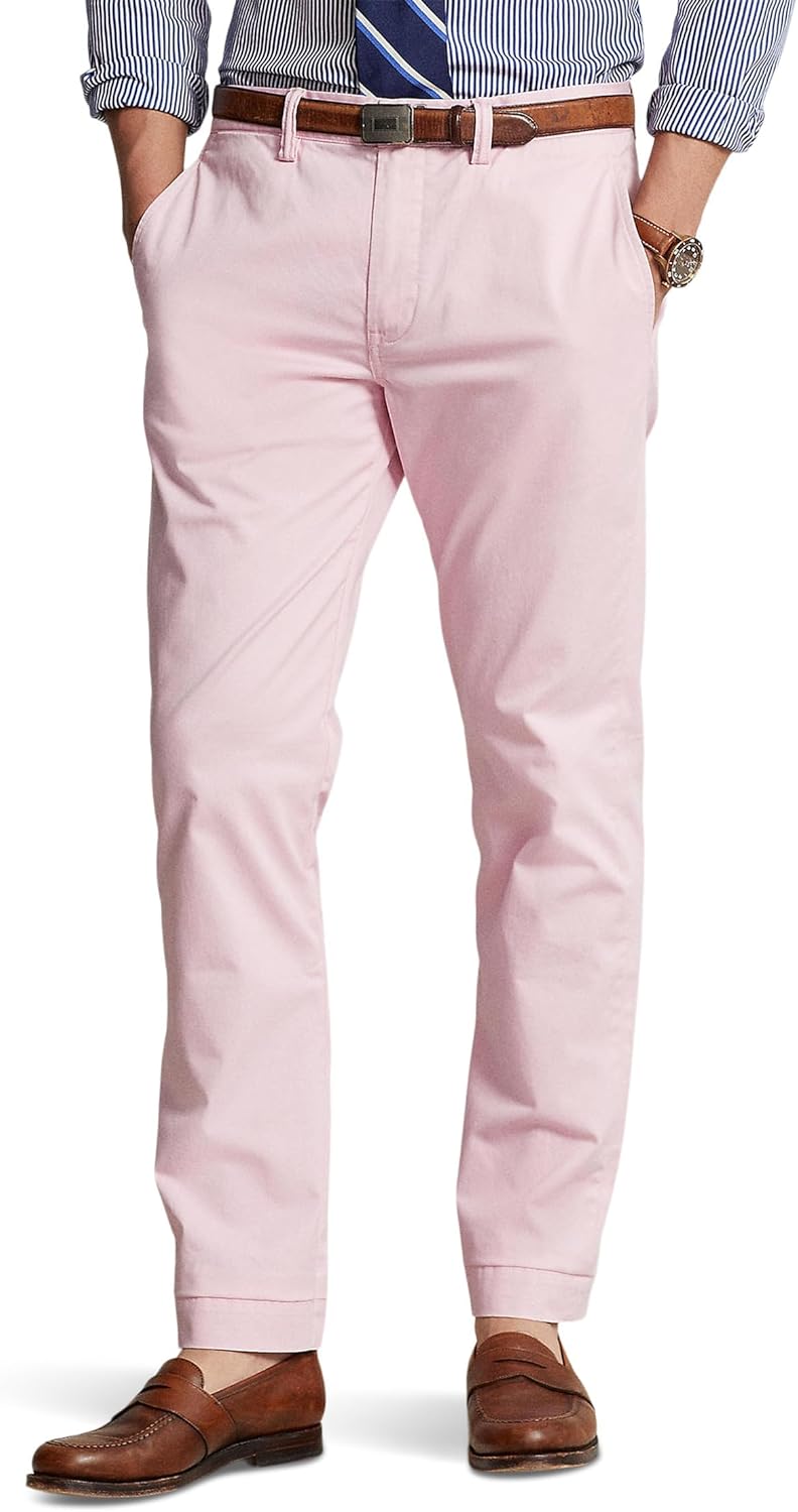 

Прямые брюки-чинос с эффектом поношенности и эластичной тканью POLO RALPH LAUREN, Carmel Pink