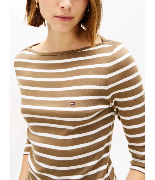 Новая блузка CODY slim fit Tommy Hilfiger, коричневый — фото 4