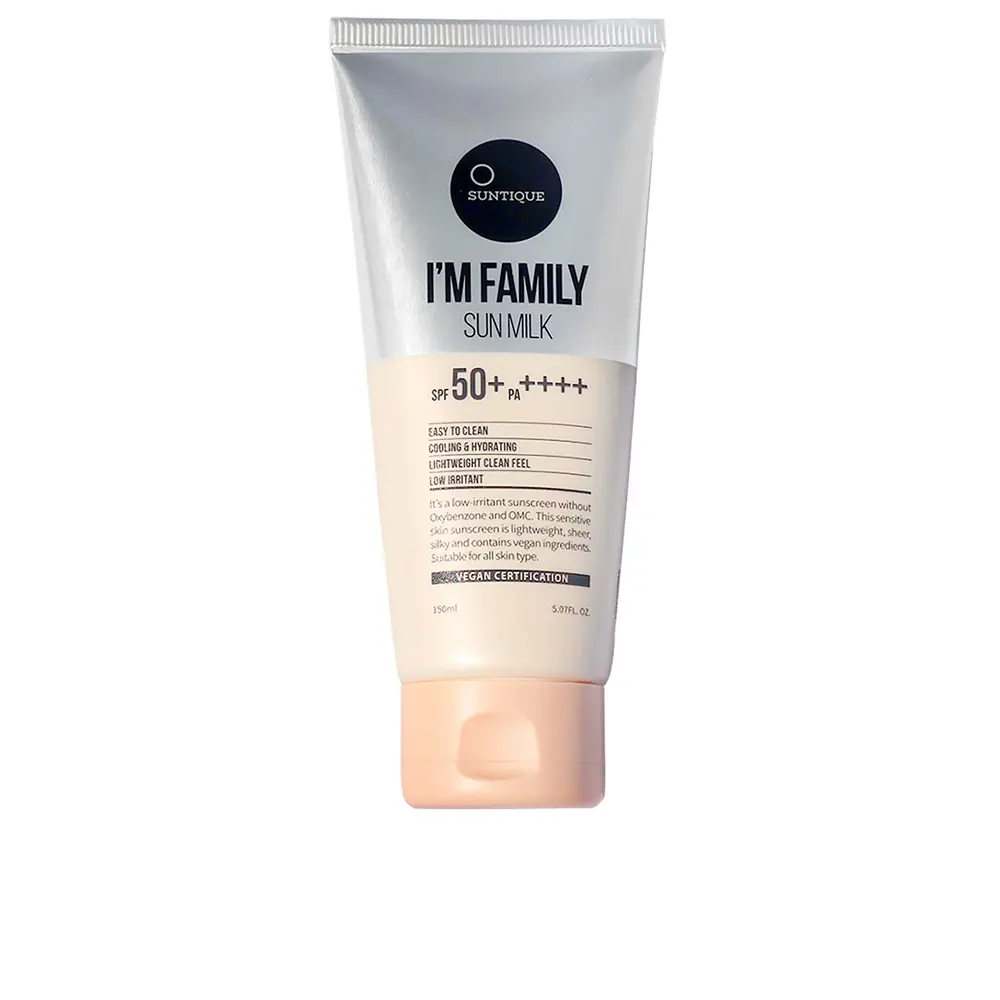 

Солнцезащитный крем i’m family sun milk spf50+ Suntique, 150 мл.