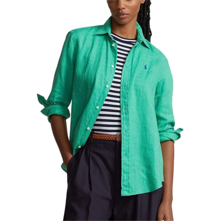 Рубашка зеленая Polo Ralph Lauren — фото 4