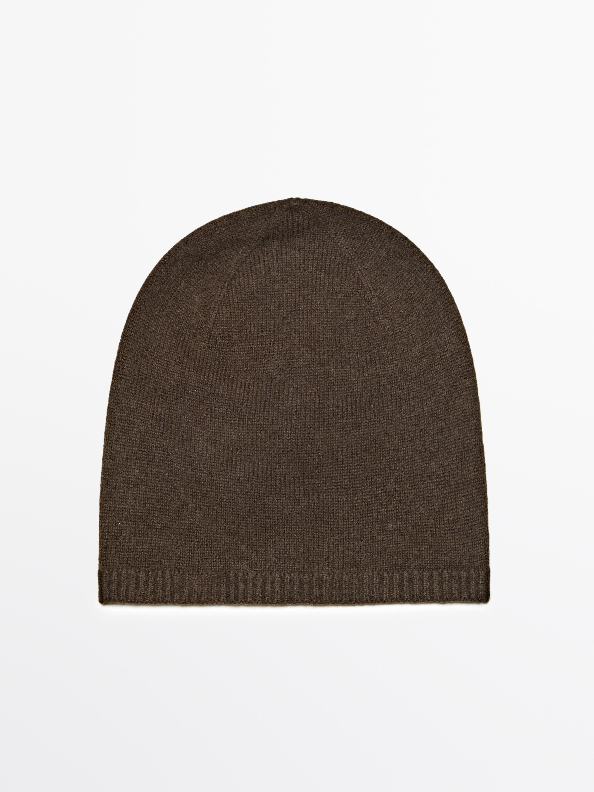 

Тонкая вязаная шапочка Massimo Dutti, зеленый