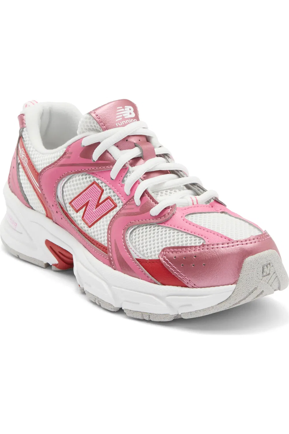 Детские кроссовки амортизирующие 530 New Balance, Pink Satin/Shadow Red