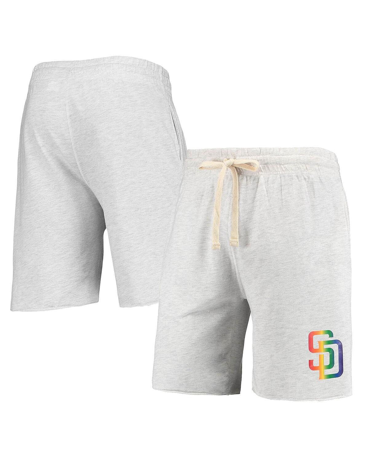 

Мужские шорты oatmeal san diego padres mainstream logo terry tri-blend Concepts Sport, мульти