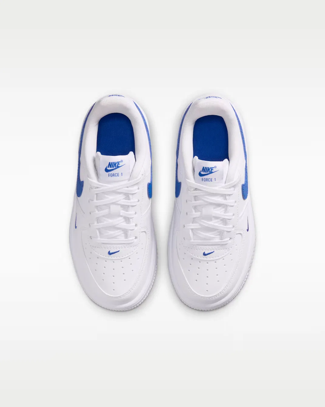 Детские кроссовки Force 1 Tech Essential Nike, White/Game Royal — фото 4