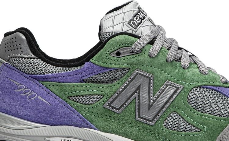 Кроссовки New Balance Stray Rats x 990v3 Made in USA 'Alternate', зеленый — фото 3