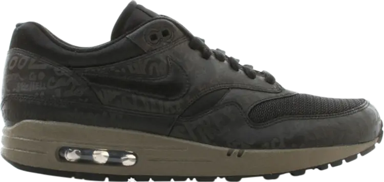 

Лимитированные кроссовки Nike Air Max 1 'Powerwall - Black Olive', черный