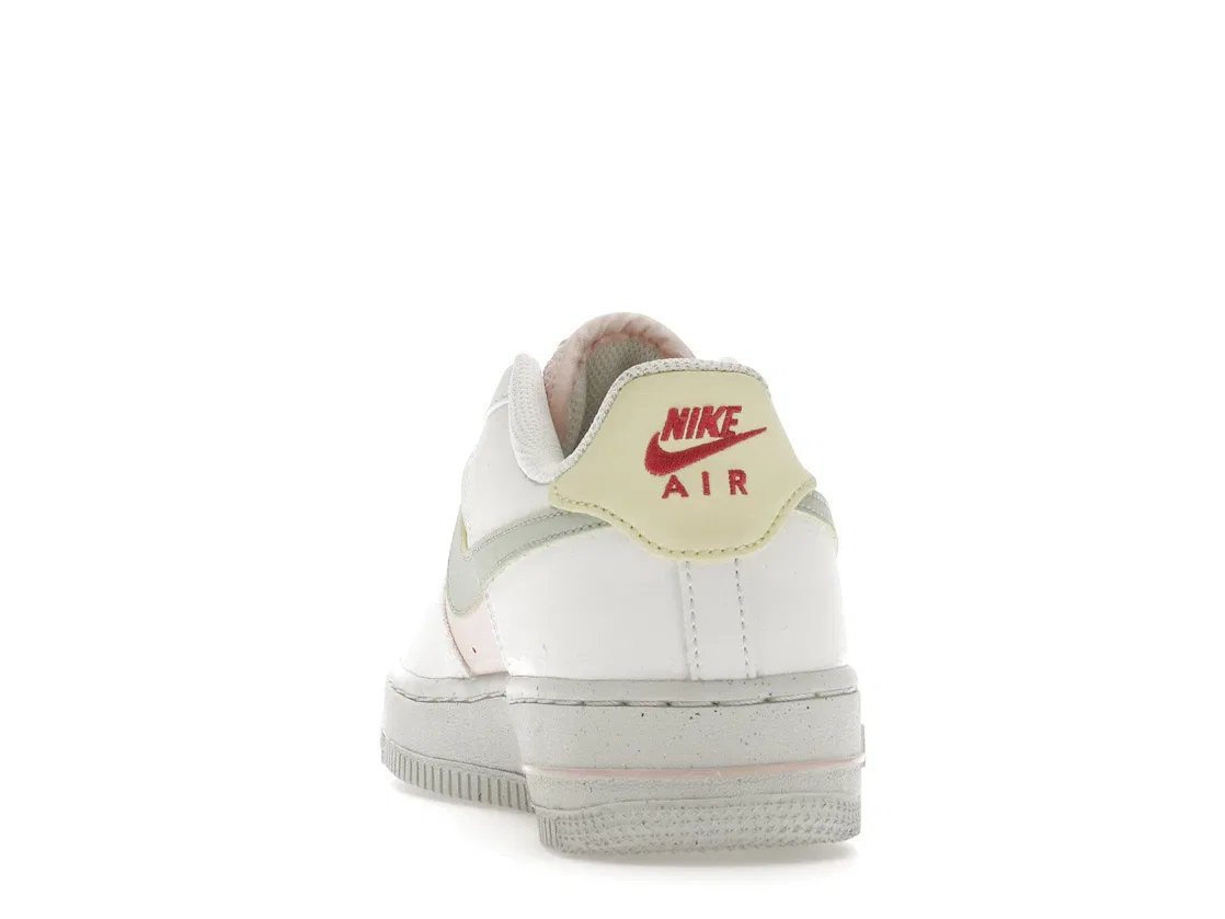 Детские кроссовки Lifestyle Nike Air Force 1 Low, Summit White/Atmosphere/Citron Tint/Seafoam — фото 4
