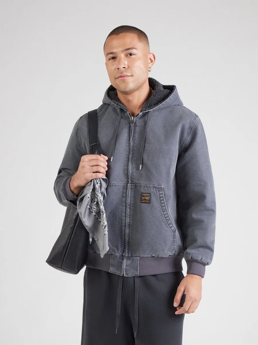 Куртка LEVI'S Between-Season 'POTRERO' из серого денима — фото 2