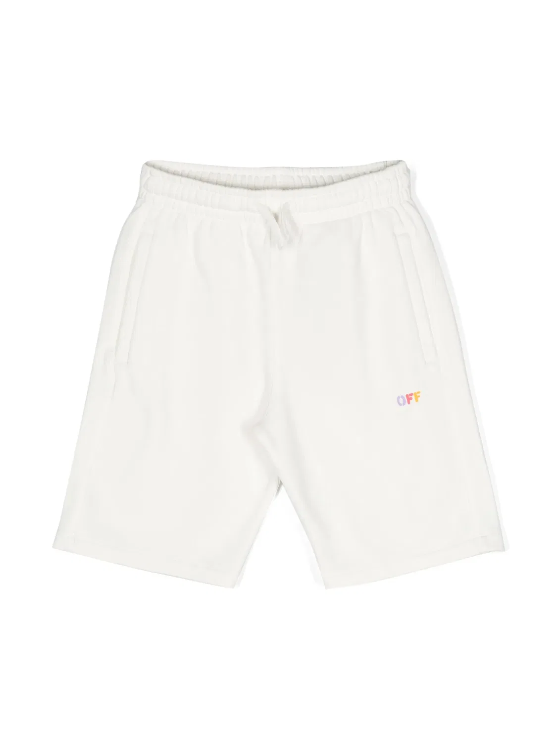 Шорты с диагональной полоской OFF-WHITE, белый