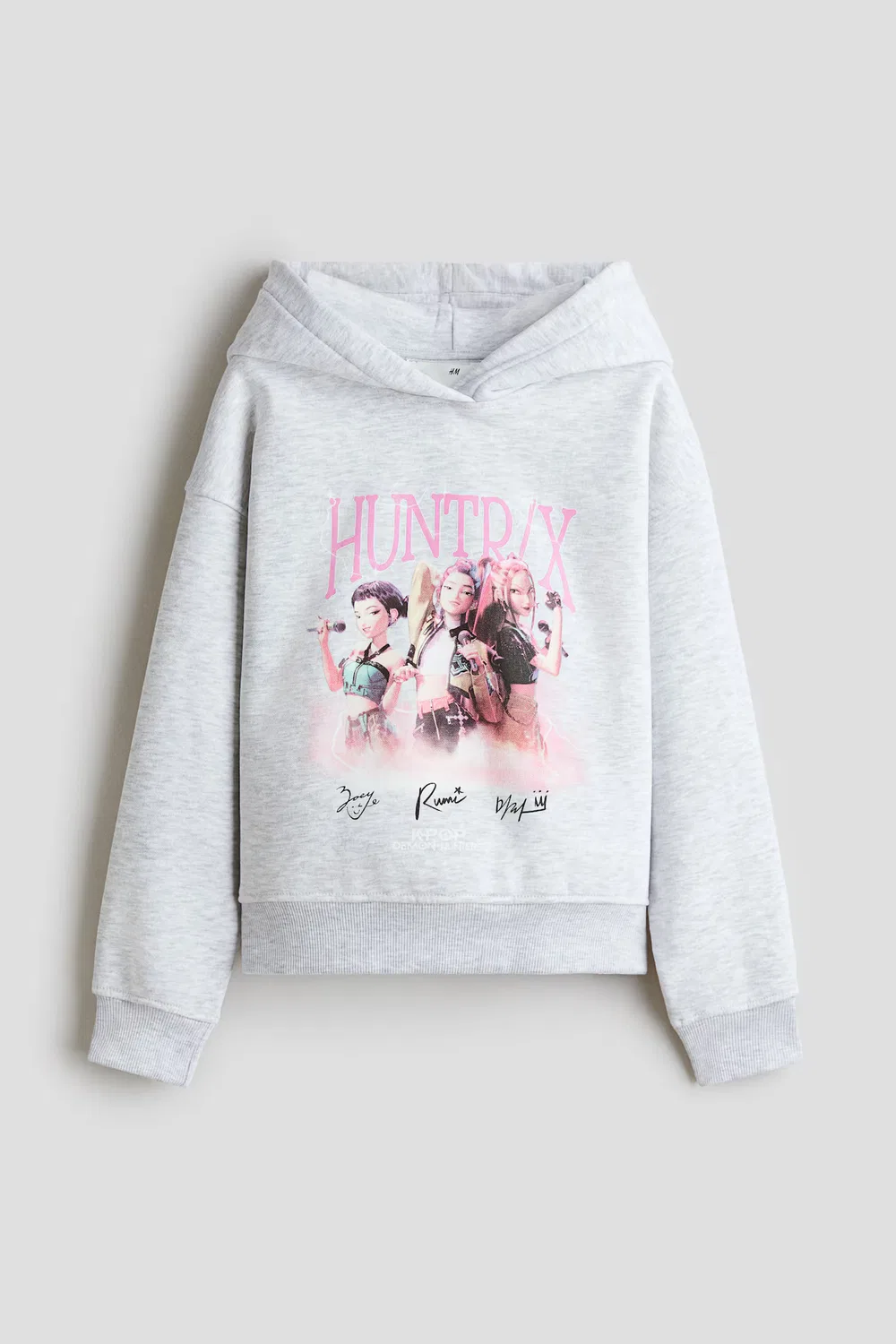 Толстовка оверсайз с принтом H&M, Hellgrau/Kpop Demon Hunters