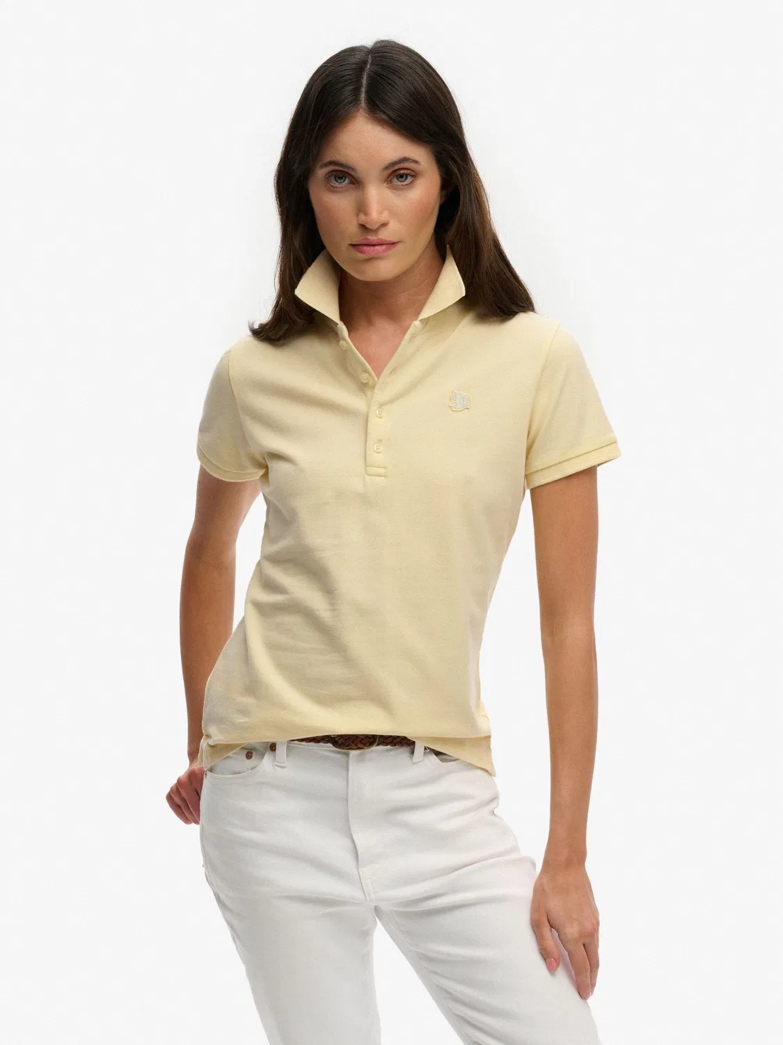 Поло Superdry Heritage Slim Fit, желтый